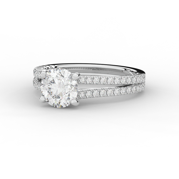 1.90CT.TW ROUND LAB DIAMOND SOLITAIRE ENGAGEMENT RING - Nazarelle