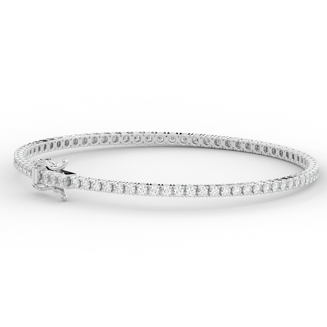 3.00CT.TW ROUND LAB DIAMOND TENNIS BRACELET - Nazarelle