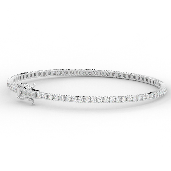 3.00CT.TW ROUND LAB DIAMOND TENNIS BRACELET - Nazarelle