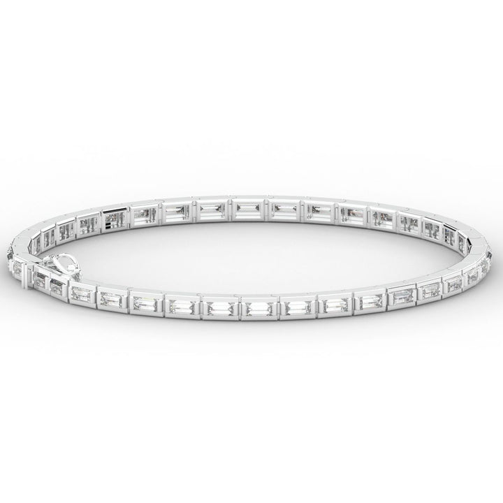3.40CT.TW ROUND LAB DIAMOND TENNIS BRACELET - Nazarelle