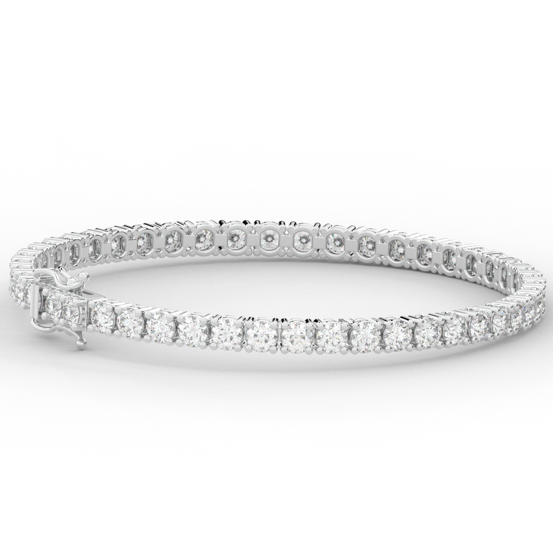 7.00CT.TW ROUND LAB DIAMOND TENNIS BRACELET - Nazarelle