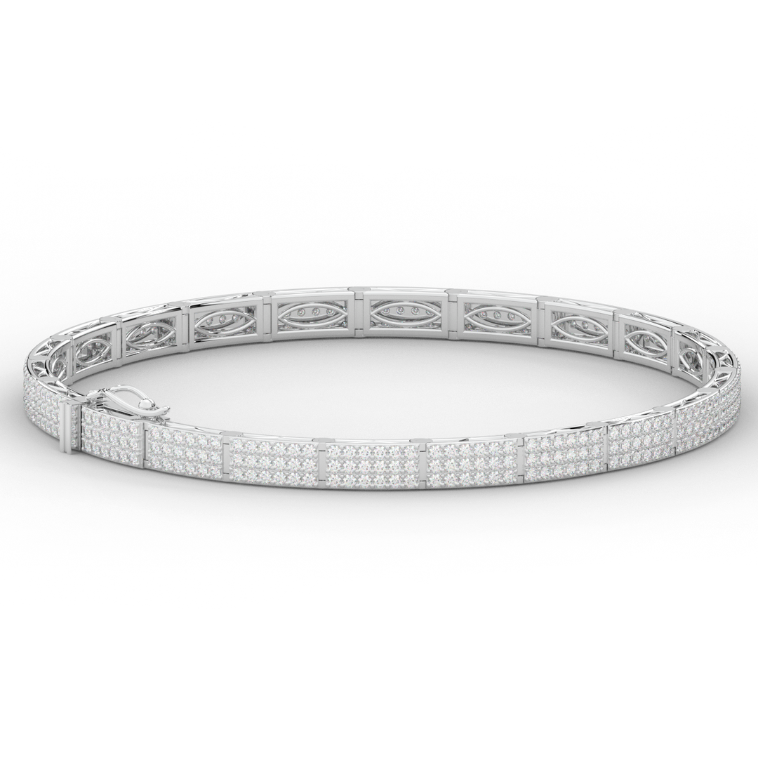 2.25CT.TW ROUND LAB DIAMOND TENNIS BRACELET - Nazarelle