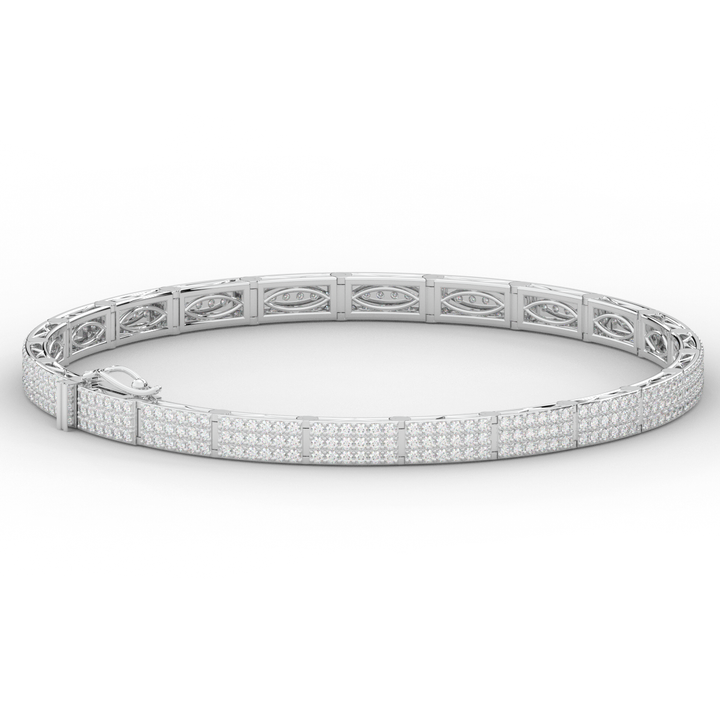 2.25CT.TW ROUND LAB DIAMOND TENNIS BRACELET - Nazarelle