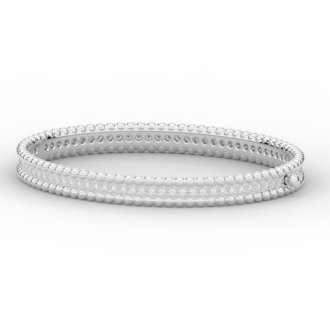 1.20CT.TW ROUND LAB DIAMOND ETERNITY BANGLE - Nazarelle