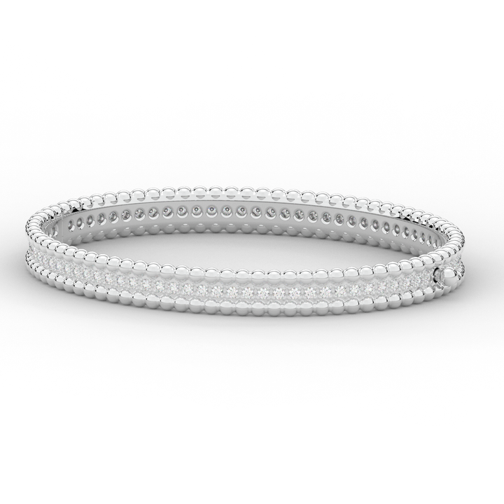 1.20CT.TW ROUND LAB DIAMOND ETERNITY BANGLE - Nazarelle