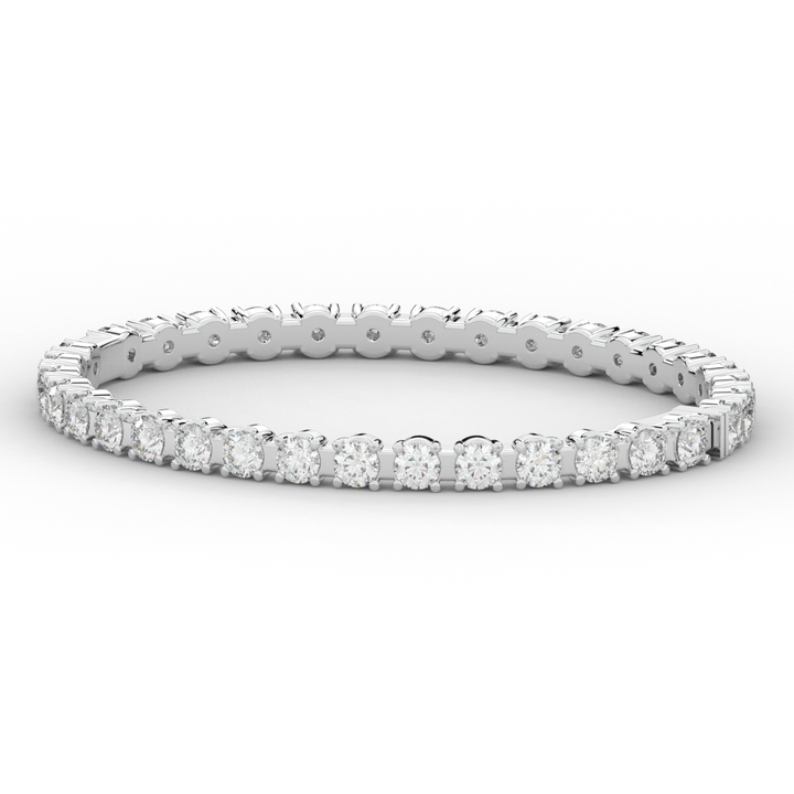 9.00CT.TW ROUND LAB DIAMOND ETERNITY BANGLE - Nazarelle