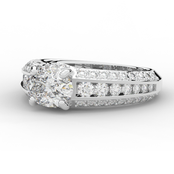1.80CT.TW OVAL LAB DIAMOND SOLITAIRE ENGAGEMENT RING - Nazarelle
