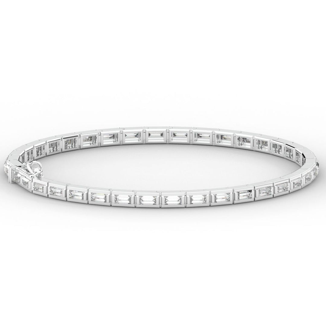 3.40CT.TW ROUND LAB DIAMOND TENNIS BRACELET - Nazarelle