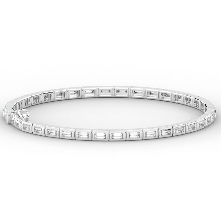 3.40CT.TW ROUND LAB DIAMOND TENNIS BRACELET - Nazarelle