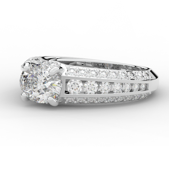 1.80CT.TW OVAL LAB DIAMOND SOLITAIRE ENGAGEMENT RING - Nazarelle