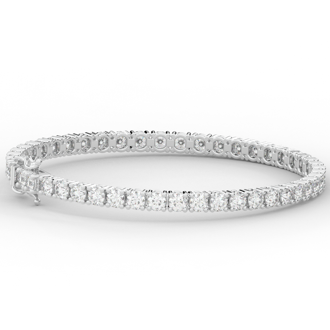 7.00CT.TW ROUND LAB DIAMOND TENNIS BRACELET - Nazarelle