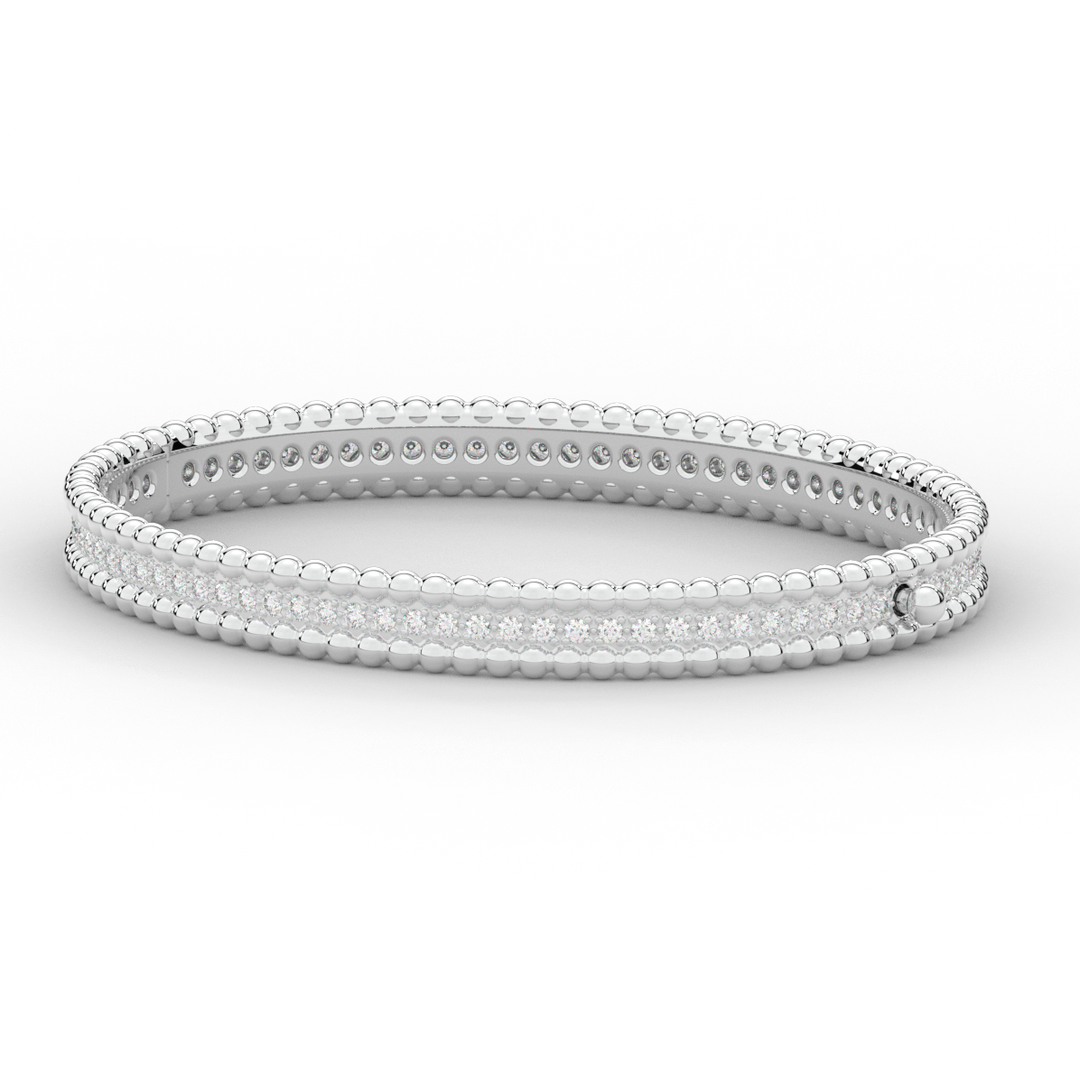 1.20CT.TW ROUND LAB DIAMOND ETERNITY BANGLE - Nazarelle