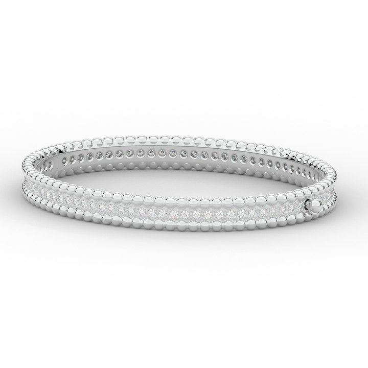 1.20CT.TW ROUND LAB DIAMOND ETERNITY BANGLE - Nazarelle