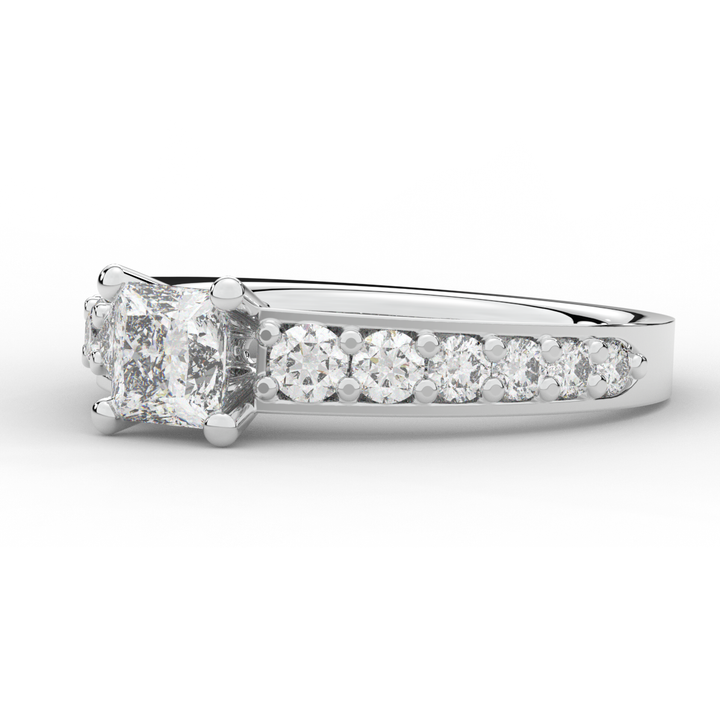 1.75CT.TW PRINCESS LAB DIAMOND SOLITAIRE ENGAGEMENT RING - Nazarelle