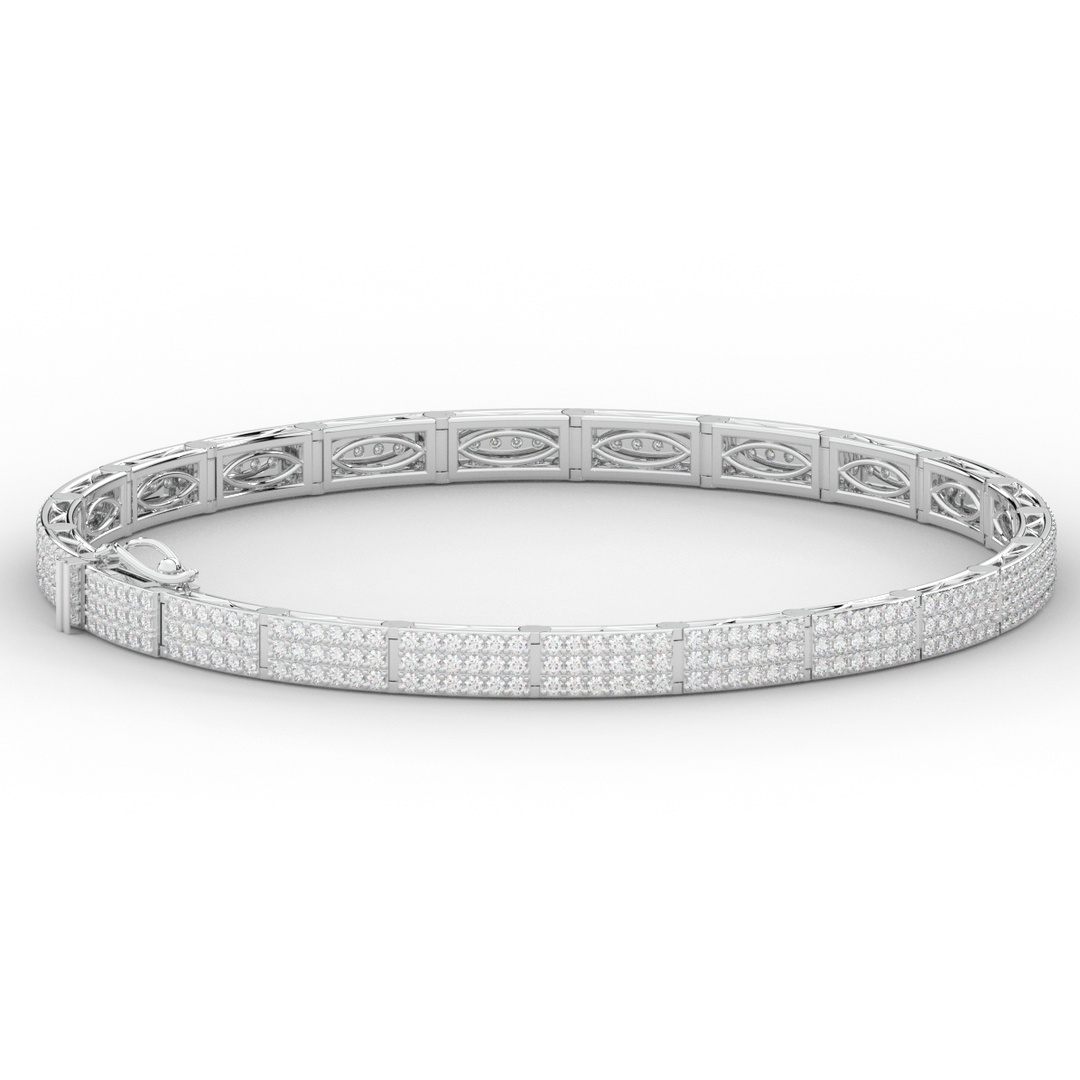 2.25CT.TW ROUND LAB DIAMOND TENNIS BRACELET - Nazarelle