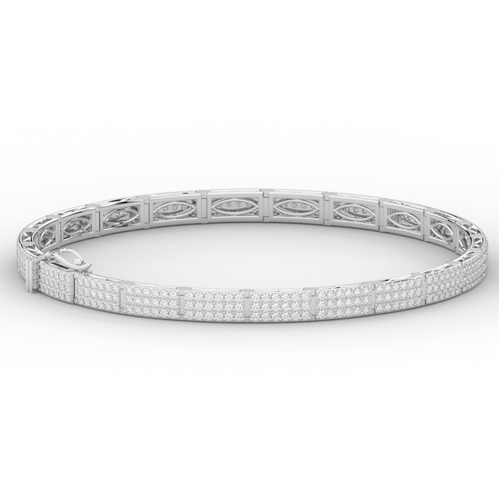 2.25CT.TW ROUND LAB DIAMOND TENNIS BRACELET - Nazarelle