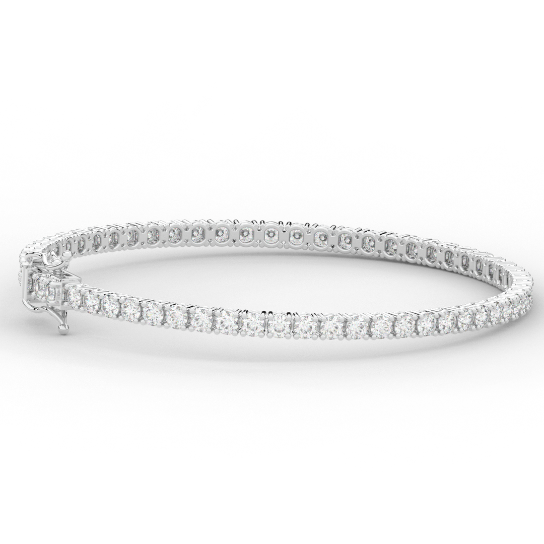 5.00CT.TW ROUND LAB DIAMOND TENNIS BRACELET - Nazarelle