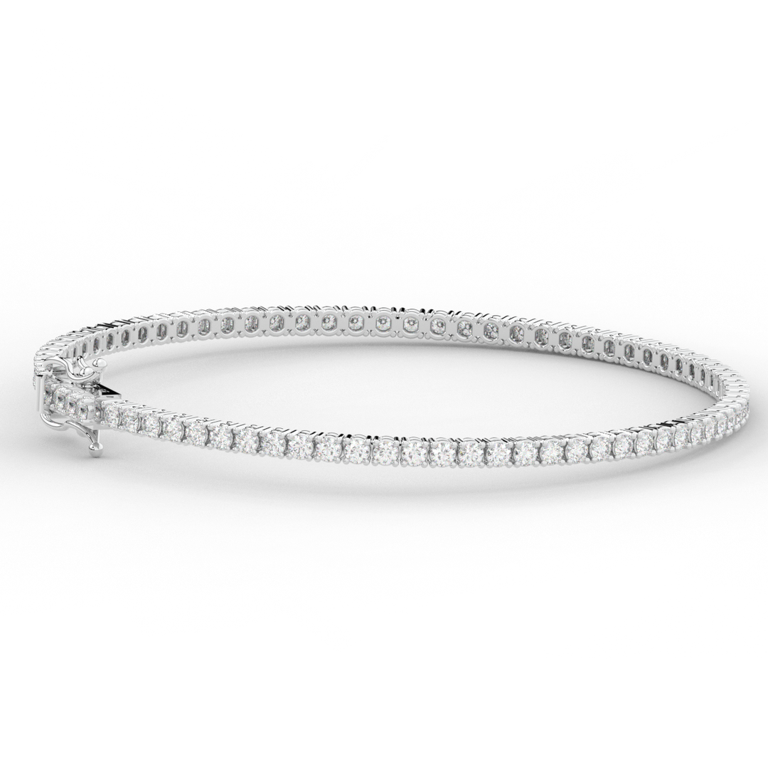 3.00CT.TW ROUND LAB DIAMOND TENNIS BRACELET - Nazarelle