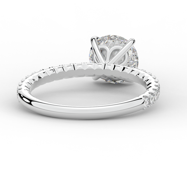 1.75CT.TW ROUND LAB DIAMOND SOLITAIRE ENGAGEMENT RING - Nazarelle