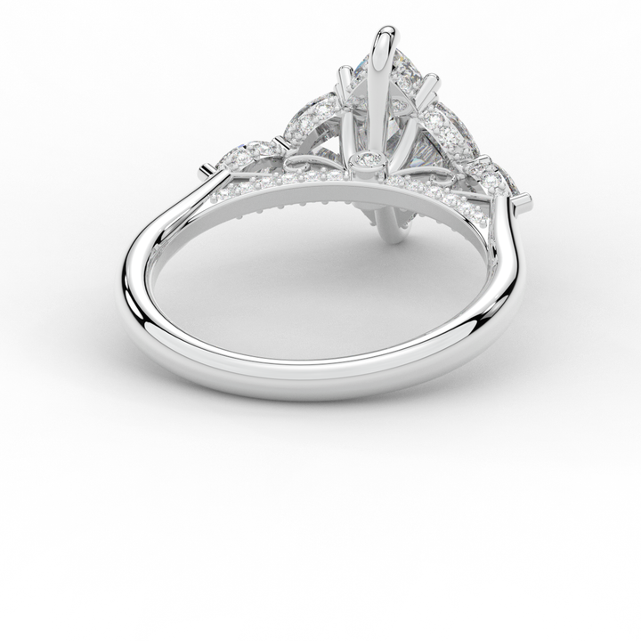 1.50CT.TW MARQUISE LAB DIAMOND ENGAGEMENT RING - Nazarelle