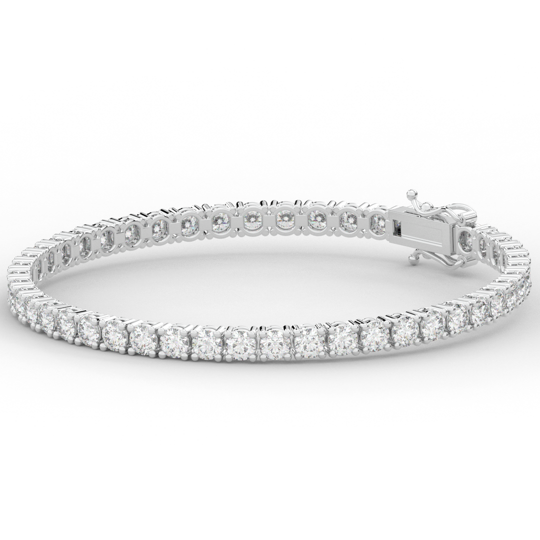7.00CT.TW ROUND LAB DIAMOND TENNIS BRACELET - Nazarelle