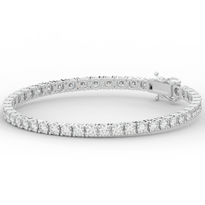 7.00CT.TW ROUND LAB DIAMOND TENNIS BRACELET - Nazarelle