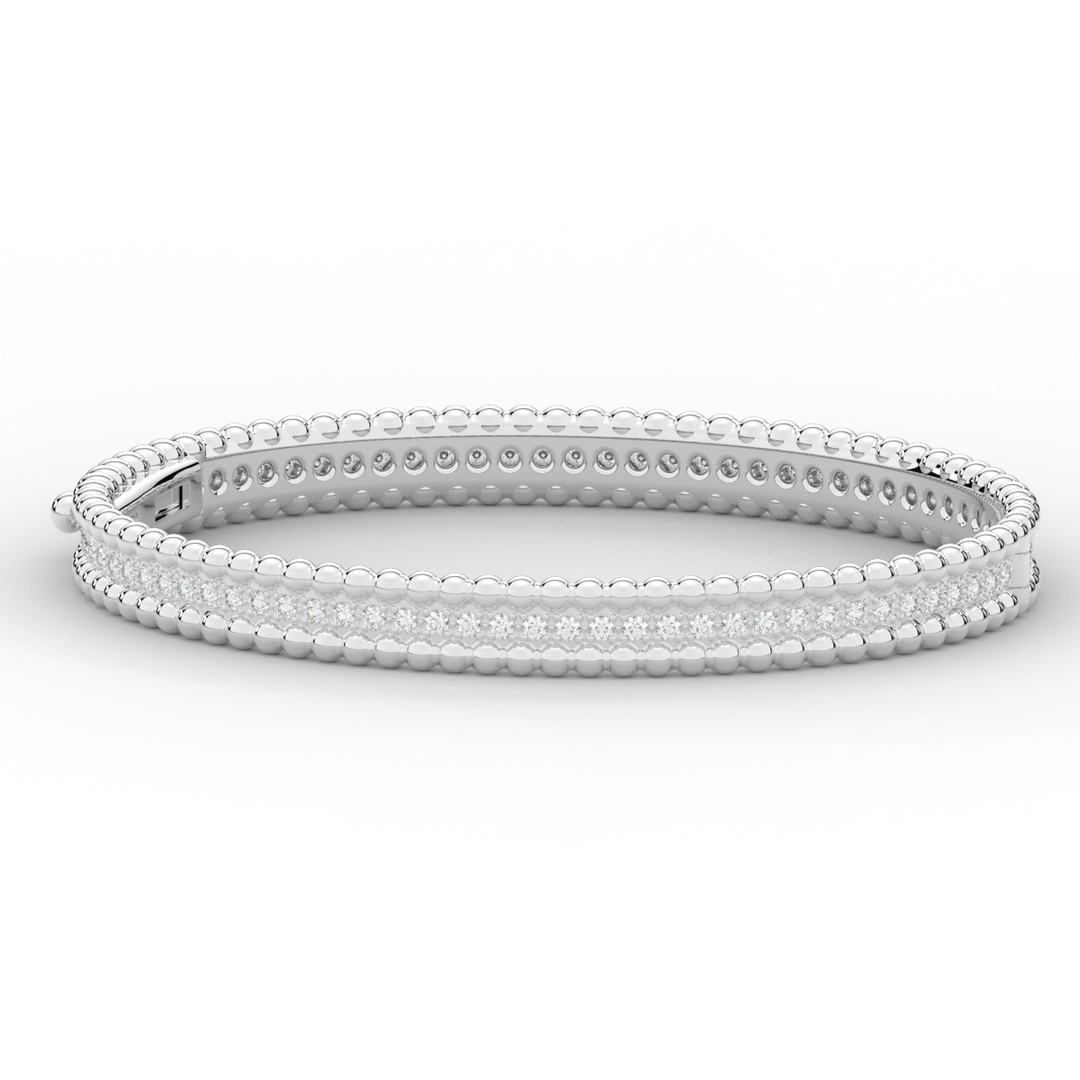 1.20CT.TW ROUND LAB DIAMOND ETERNITY BANGLE - Nazarelle