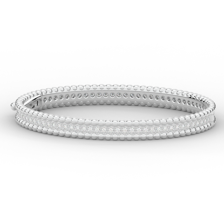 1.20CT.TW ROUND LAB DIAMOND ETERNITY BANGLE - Nazarelle