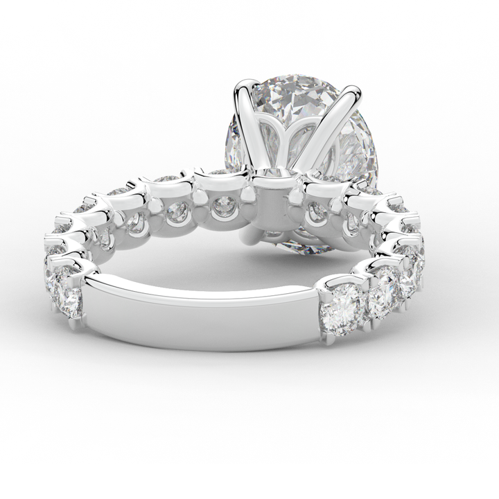 4.35CT.TW OVAL LAB DIAMOND ENGAGEMENT RING - Nazarelle