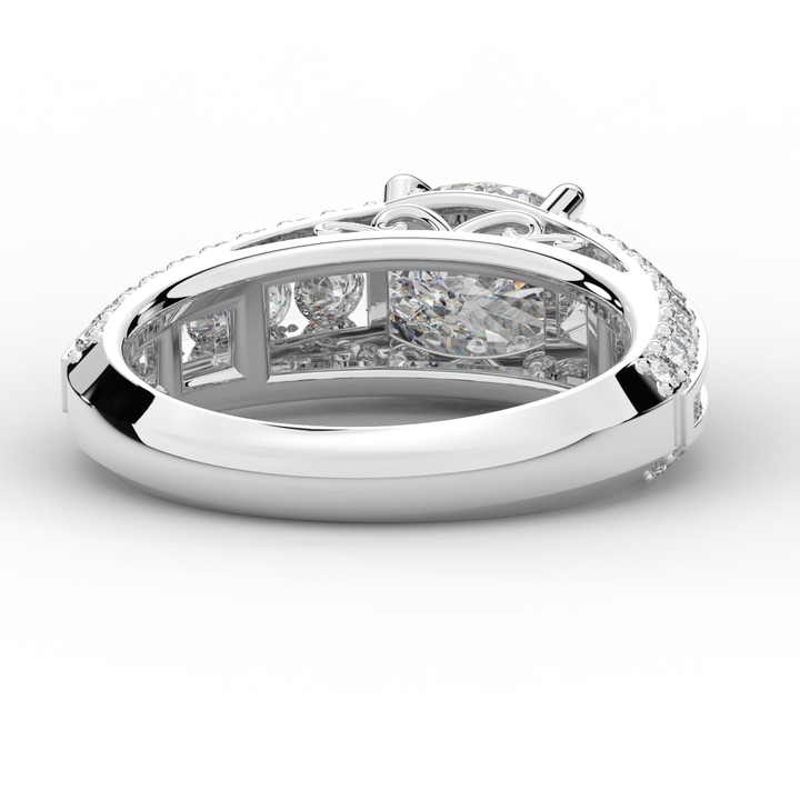 1.80CT.TW OVAL LAB DIAMOND SOLITAIRE ENGAGEMENT RING - Nazarelle