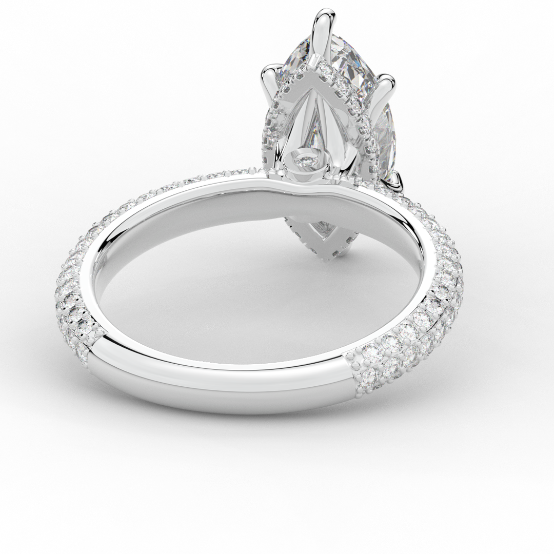 2.60CT.TW MARQUISE LAB DIAMOND ENGAGEMENT RING - Nazarelle
