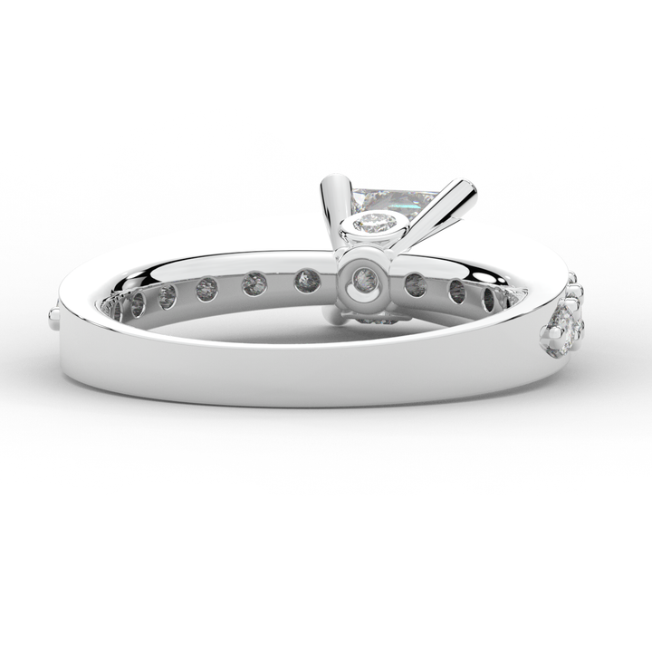 1.75CT.TW PRINCESS LAB DIAMOND SOLITAIRE ENGAGEMENT RING - Nazarelle