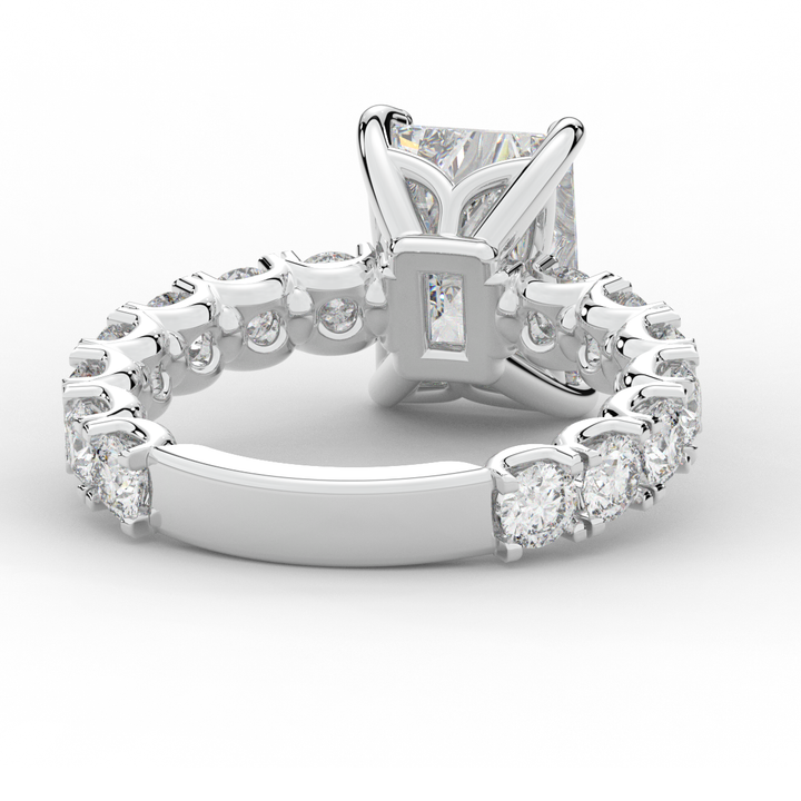 4.35CT.TW RADIANT LAB DIAMOND ENGAGEMENT RING - Nazarelle