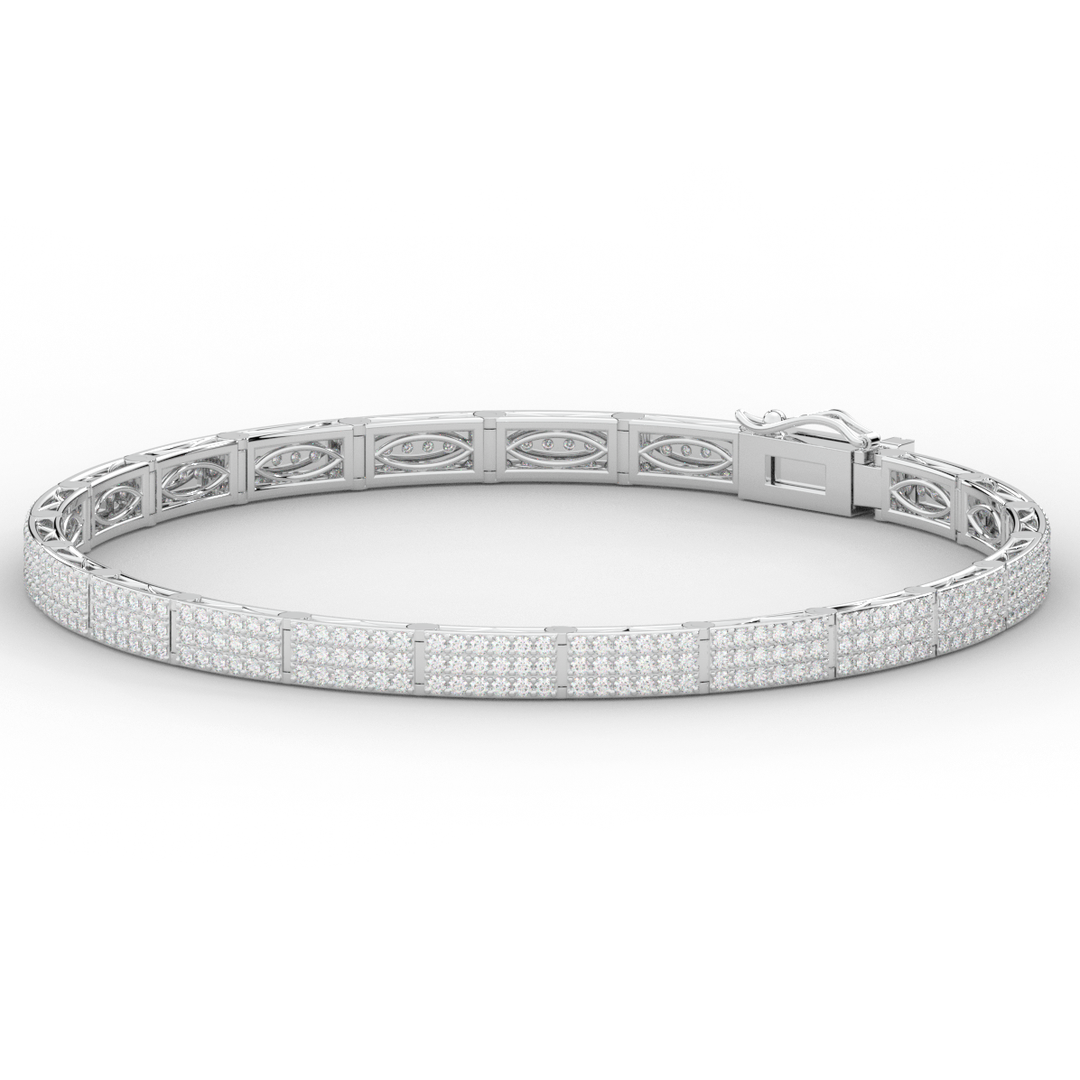 2.25CT.TW ROUND LAB DIAMOND TENNIS BRACELET - Nazarelle