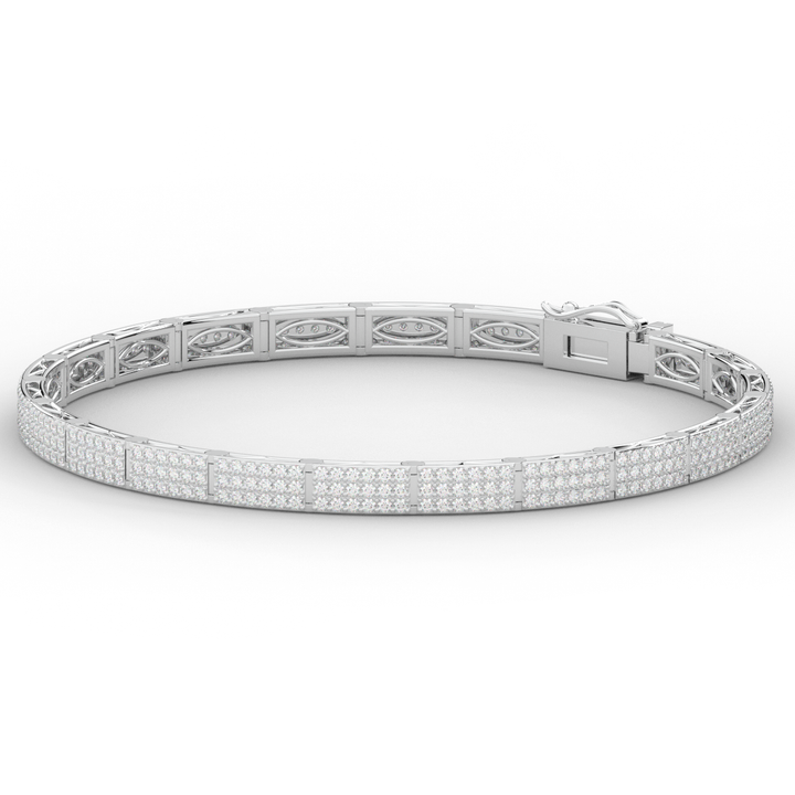 2.25CT.TW ROUND LAB DIAMOND TENNIS BRACELET - Nazarelle