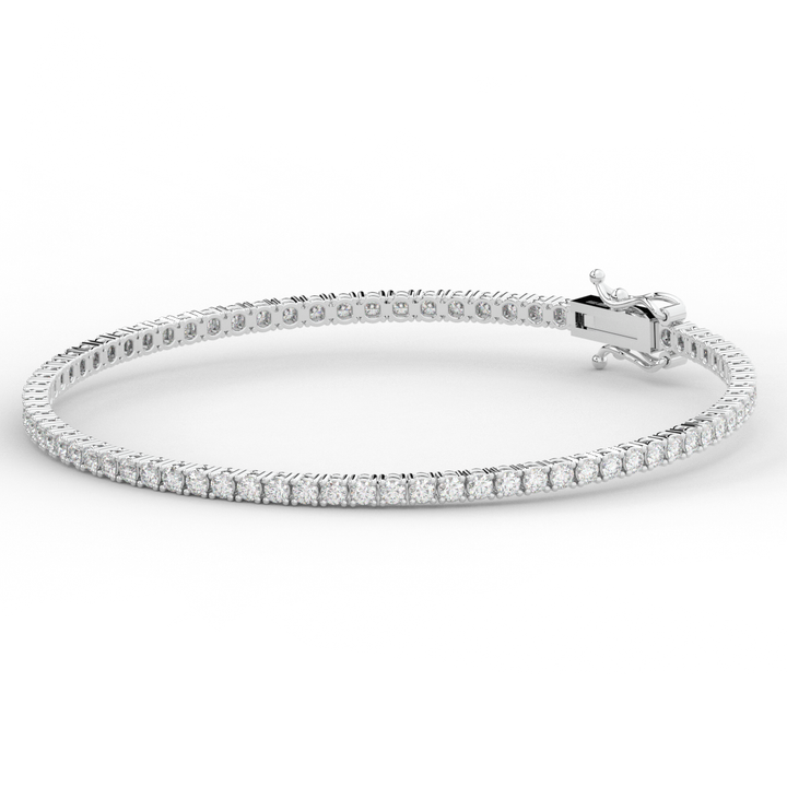 3.00CT.TW ROUND LAB DIAMOND TENNIS BRACELET - Nazarelle