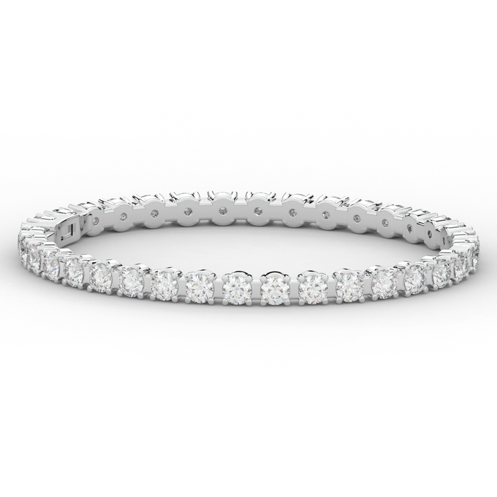9.00CT.TW ROUND LAB DIAMOND ETERNITY BANGLE - Nazarelle