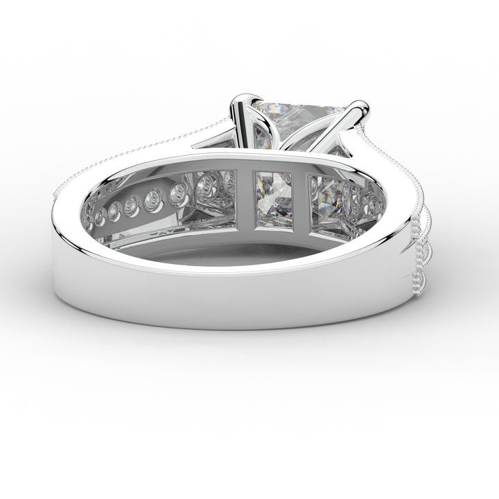 3.55CT.TW ASSCHER LAB DIAMOND ENGAGEMENT RING - Nazarelle