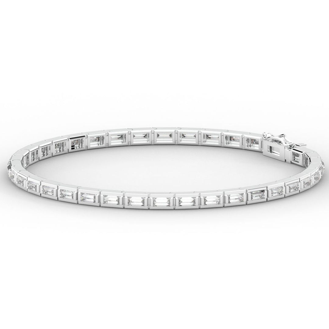 3.40CT.TW ROUND LAB DIAMOND TENNIS BRACELET - Nazarelle