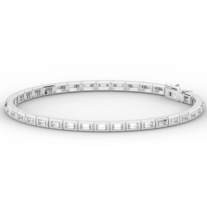 3.40CT.TW ROUND LAB DIAMOND TENNIS BRACELET - Nazarelle