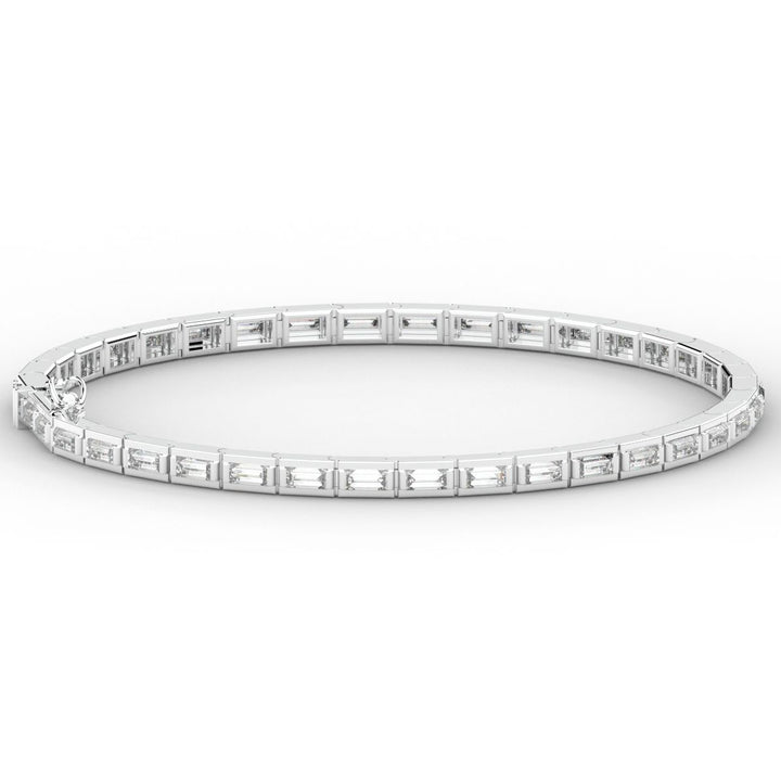 3.40CT.TW ROUND LAB DIAMOND TENNIS BRACELET - Nazarelle