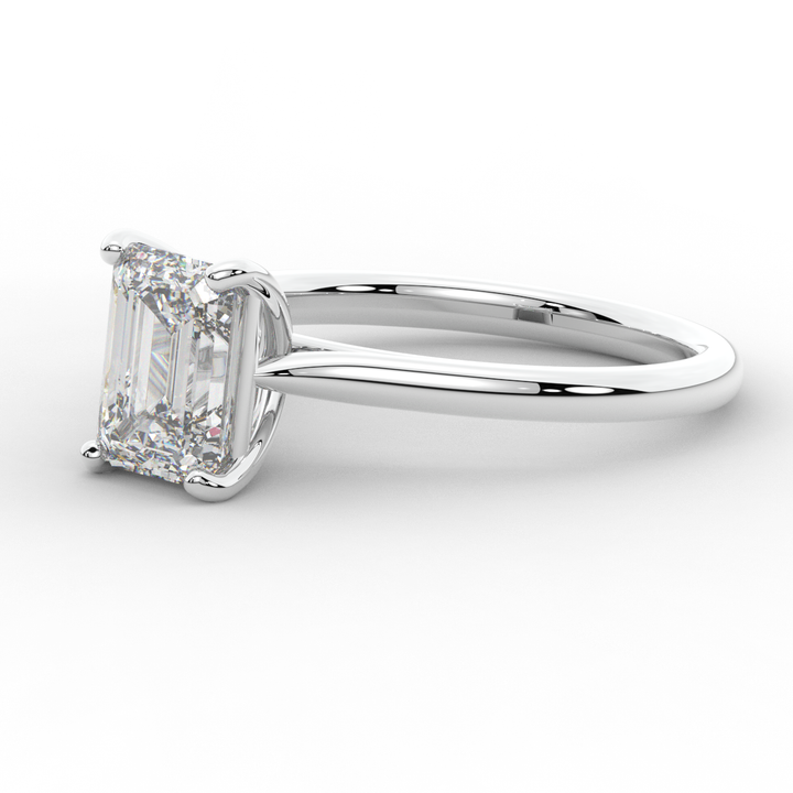 2.00CT EMERALD CUT LAB DIAMOND SOLITAIRE ENGAGEMENT RING - Nazarelle