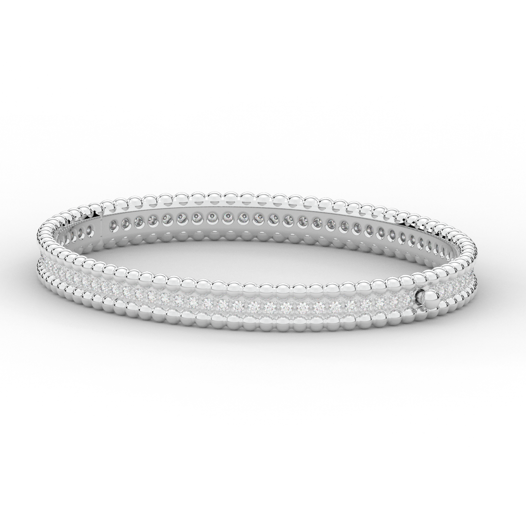 1.20CT.TW ROUND LAB DIAMOND ETERNITY BANGLE - Nazarelle
