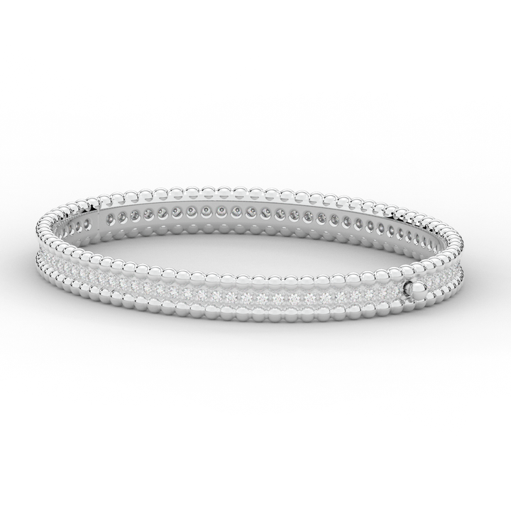 1.20CT.TW ROUND LAB DIAMOND ETERNITY BANGLE - Nazarelle