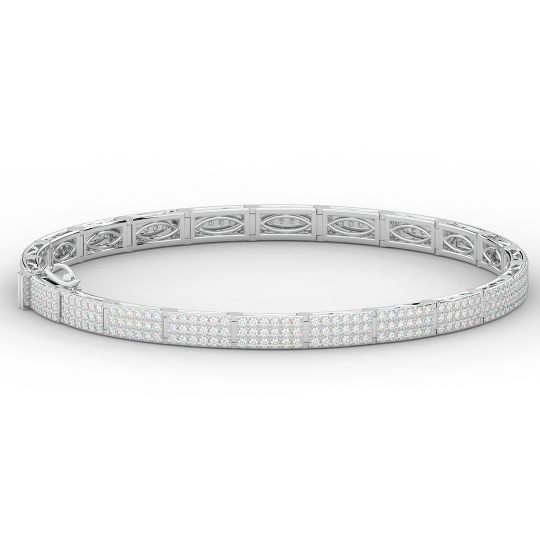 2.25CT.TW ROUND LAB DIAMOND TENNIS BRACELET - Nazarelle