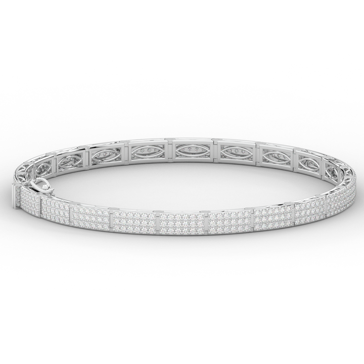 2.25CT.TW ROUND LAB DIAMOND TENNIS BRACELET - Nazarelle