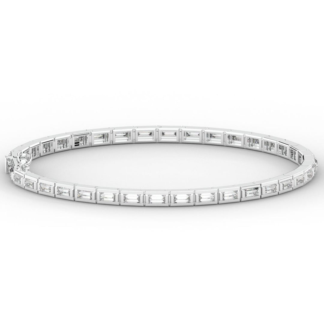 3.40CT.TW ROUND LAB DIAMOND TENNIS BRACELET - Nazarelle