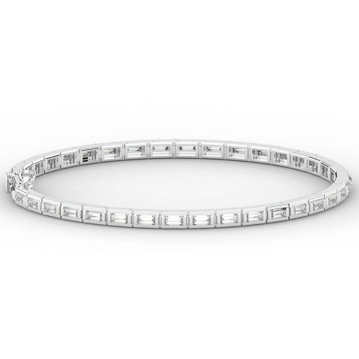 3.40CT.TW ROUND LAB DIAMOND TENNIS BRACELET - Nazarelle