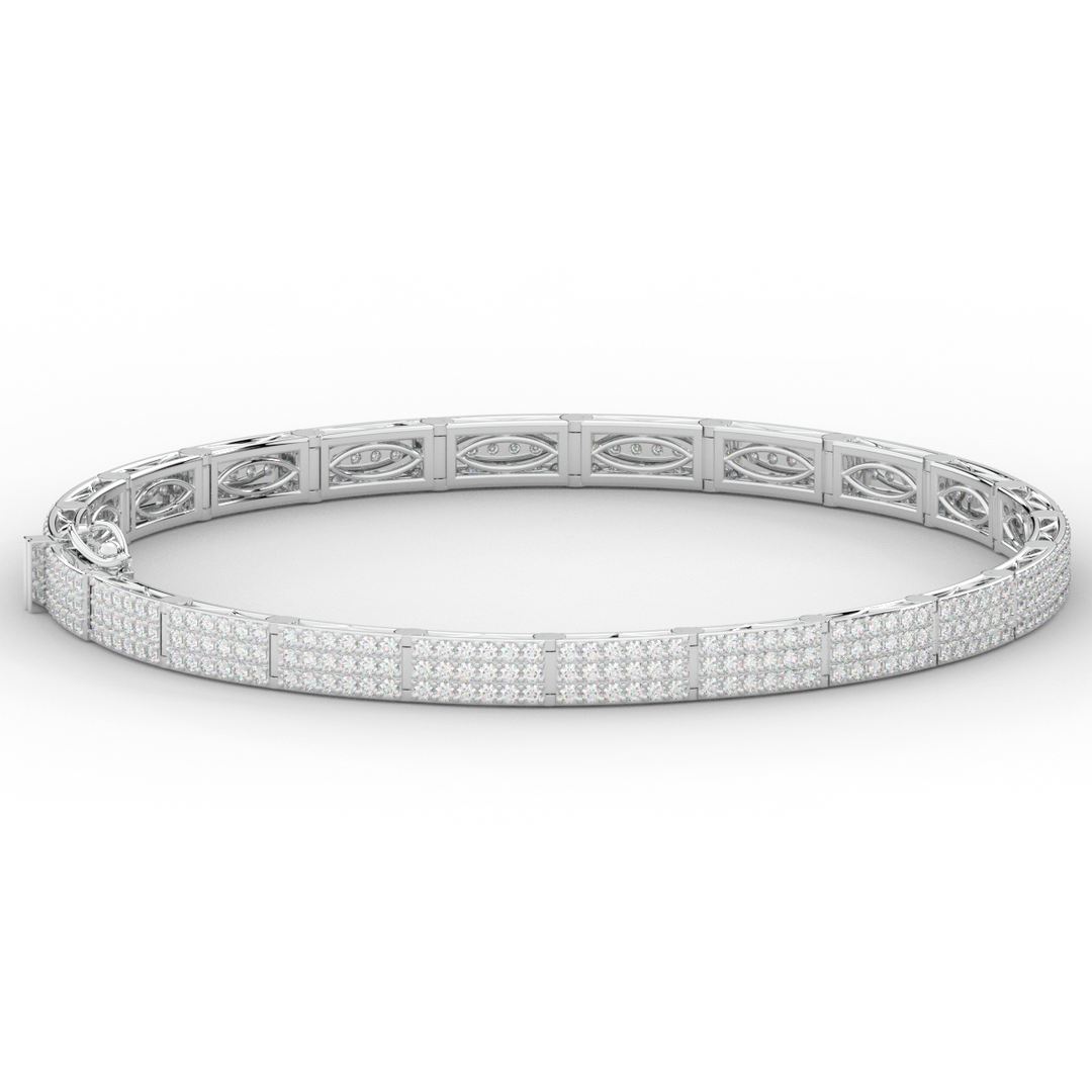 2.25CT.TW ROUND LAB DIAMOND TENNIS BRACELET - Nazarelle