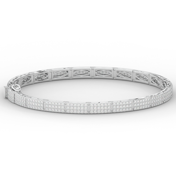 2.25CT.TW ROUND LAB DIAMOND TENNIS BRACELET - Nazarelle